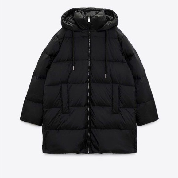 Zara Hooded Puffer Jacket with Water and Wind Protection - Picture 2 of 6